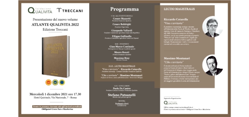 Presentazione Atlante Qualivita 2022 - Edizioni Treccani
